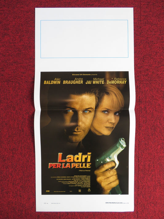 THICK AS THIEVES ITALIAN LOCANDINA POSTER ALEC BALDWIN REBECCA DEMORNAY 1999 Rendezvous Cinema Movie posters