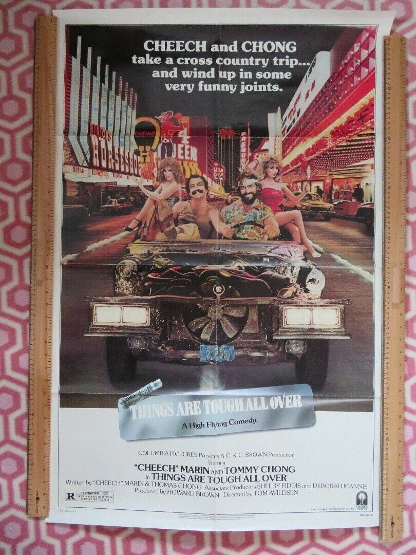 THINGS ARE TOUGH ALL OVER US ONE SHEET POSTER CHEECH CHONG 1982 Movie posters