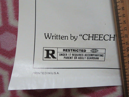 THINGS ARE TOUGH ALL OVER US ONE SHEET POSTER CHEECH CHONG 1982 Movie posters