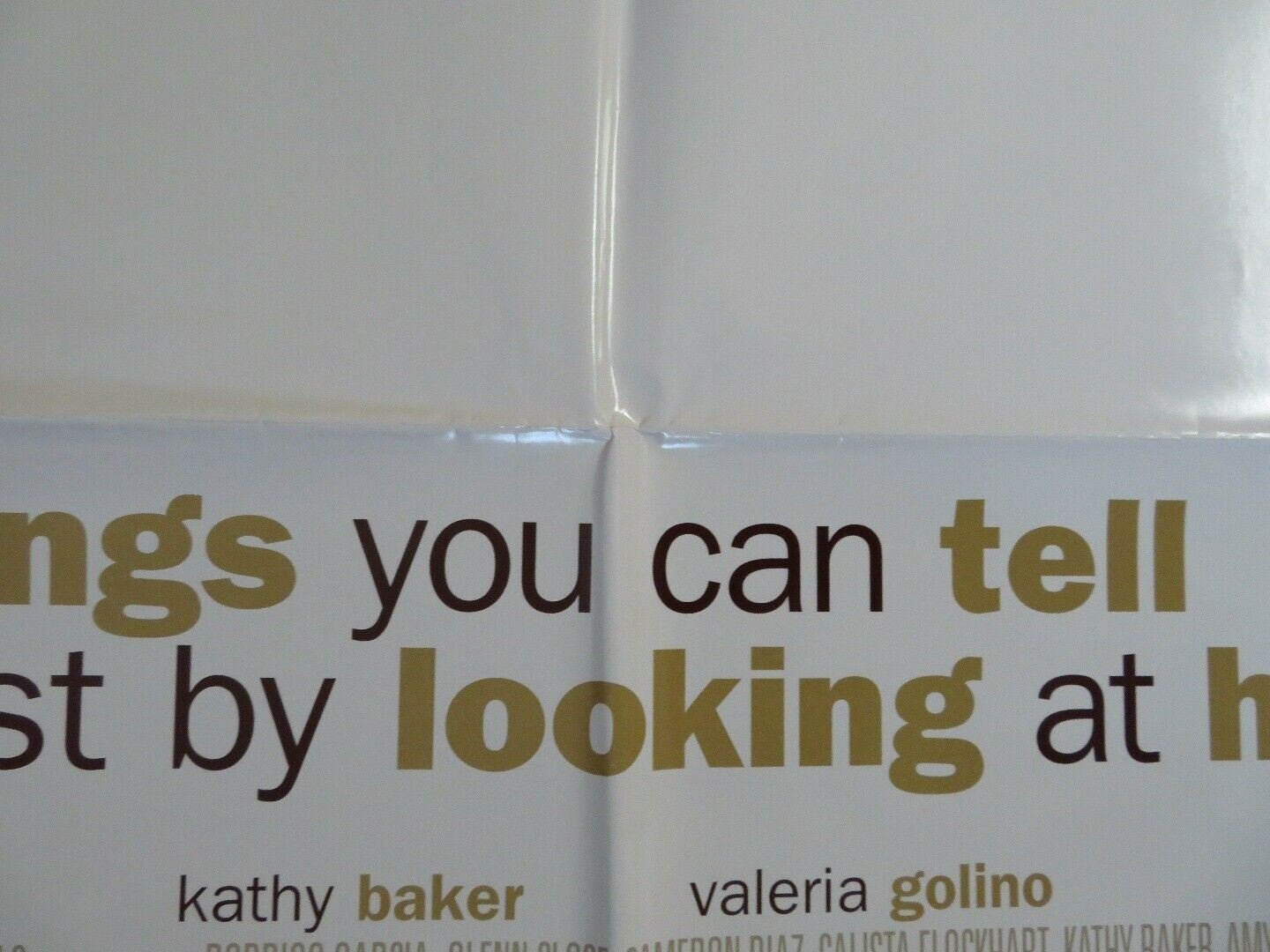 THINGS YOU CAN TELL JUST BY LOOKING AT HER US ONE SHEET POSTER 2000 Movie posters