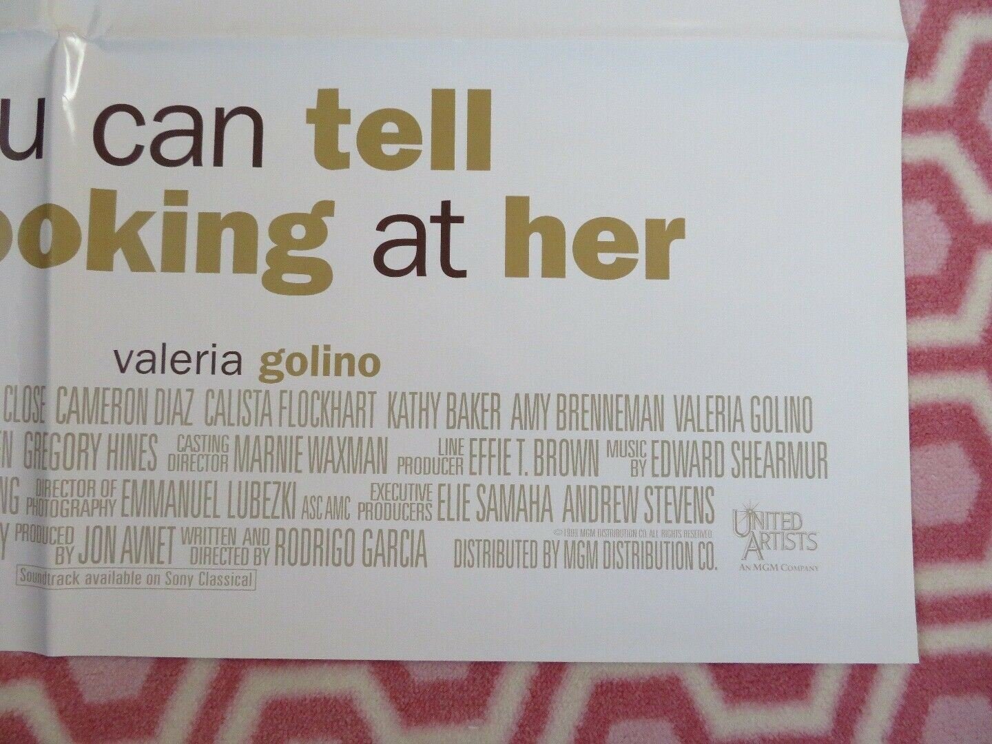 THINGS YOU CAN TELL JUST BY LOOKING AT HER US ONE SHEET POSTER 2000 Movie posters
