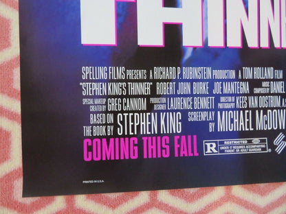 THINNER US ONE SHEET ROLLED POSTER STEPHEN KING TOM HOLLAND 1996 Movie posters