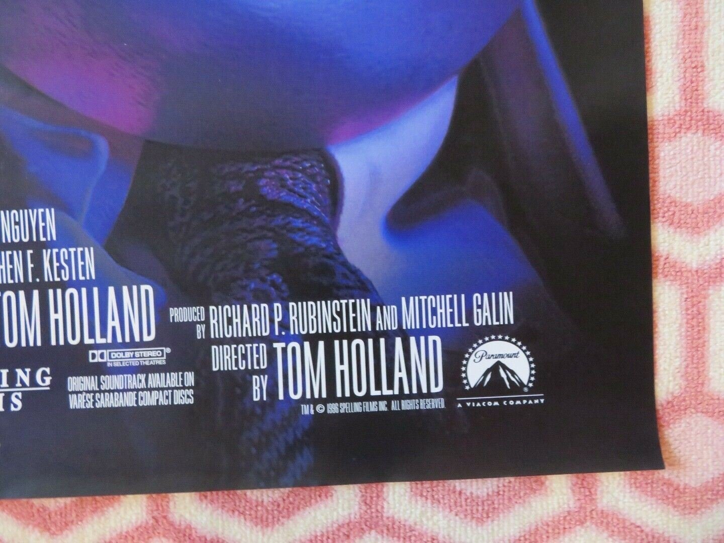 THINNER US ONE SHEET ROLLED POSTER STEPHEN KING TOM HOLLAND 1996 Movie posters