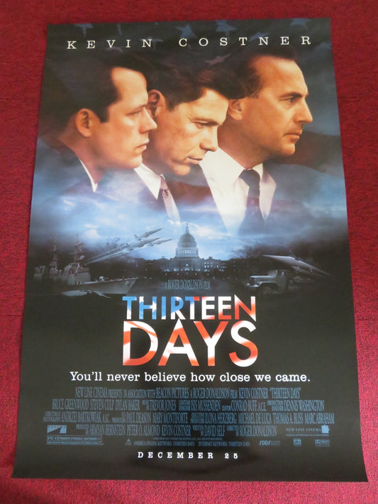 THIRTEEN DAYS US ONE SHEET ROLLED POSTER KEVIN COSTNER SHAWN DRISCOLL 2000 Rendezvous Cinema Movie posters