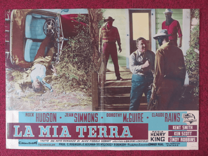 THIS EARTH IS MINE - C ITALIAN FOTOBUSTA POSTER ROCK HUDSON JEAN SIMMONS 1959 - Rendezvous Cinema
