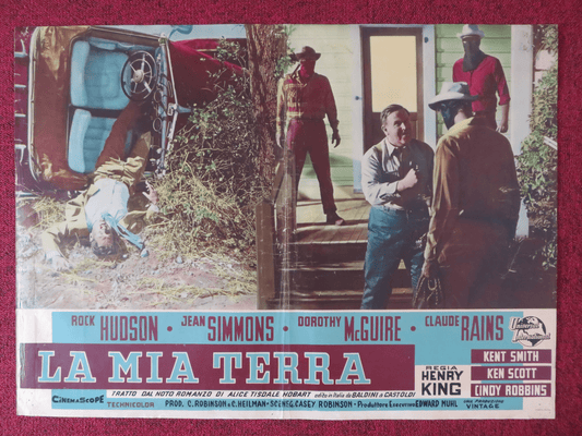 THIS EARTH IS MINE - C ITALIAN FOTOBUSTA POSTER ROCK HUDSON JEAN SIMMONS 1959 - Rendezvous Cinema