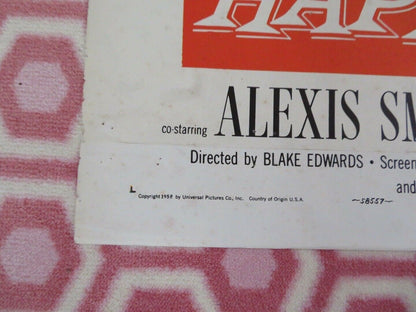 THIS HAPPY FEELING US ONE SHEET POSTER DEBBIE REYNOLDS JOHN SAXON 1958 Movie posters