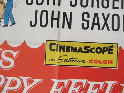 THIS HAPPY FEELING US ONE SHEET POSTER DEBBIE REYNOLDS JOHN SAXON 1958 Movie posters