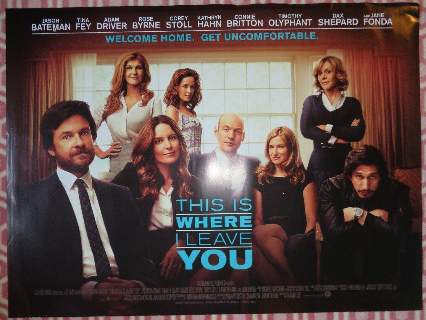 THIS IS WHERE YOU LEAVE QUAD (30"x 40") ROLLED POSTER JASON BATEMAN TINA FEY '14 - Rendezvous Cinema