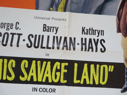 THIS SAVAGE LAND ONE SHEET POSTER GEROGE C.SCOTT BARRY SULLIVAN 1969 Movie posters