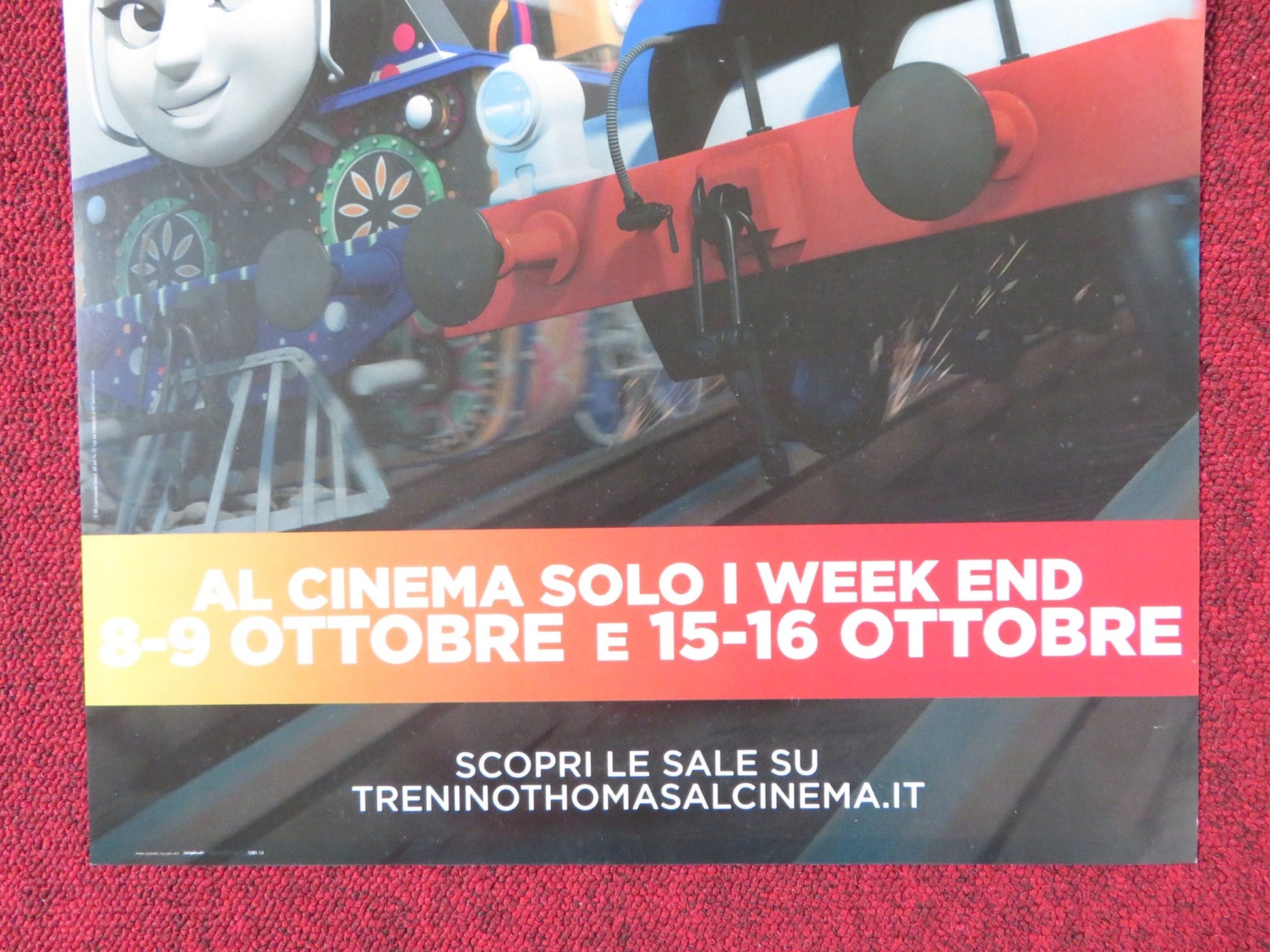 THOMAS & FRIENDS: THE GREAT RACE ITALIAN LOCANDINA POSTER MARK MORAGHAN 2016 Rendezvous Cinema Movie posters
