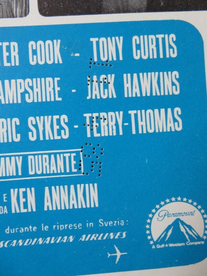 THOSE DARING MEN AND THEIR JAUNTY.. ITALIAN LOCANDINA (27.5"x13") POSTER 1969 Movie posters