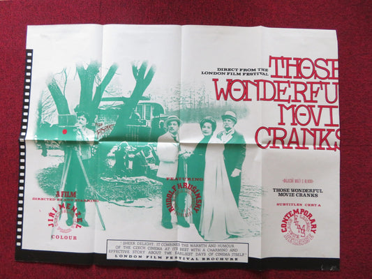 THOSE WONDERFUL MOVIE CRANKS UK QUAD POSTER FOLDED RUDOLF HRUSINSKY 1979 Rendezvous Cinema Movie posters