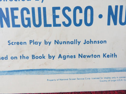 THREE CAME HOME US INSERT (14"x 36") POSTER CLAUDETTE COLBERT P. KNOWLES 1950 Rendezvous Cinema Movie posters