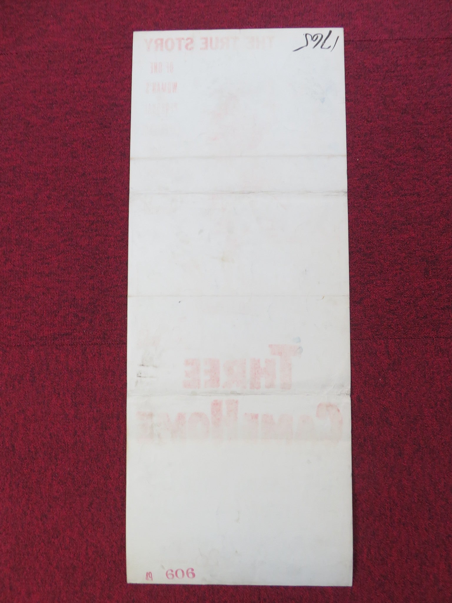 THREE CAME HOME US INSERT (14"x 36") POSTER CLAUDETTE COLBERT P. KNOWLES 1950 Rendezvous Cinema Movie posters