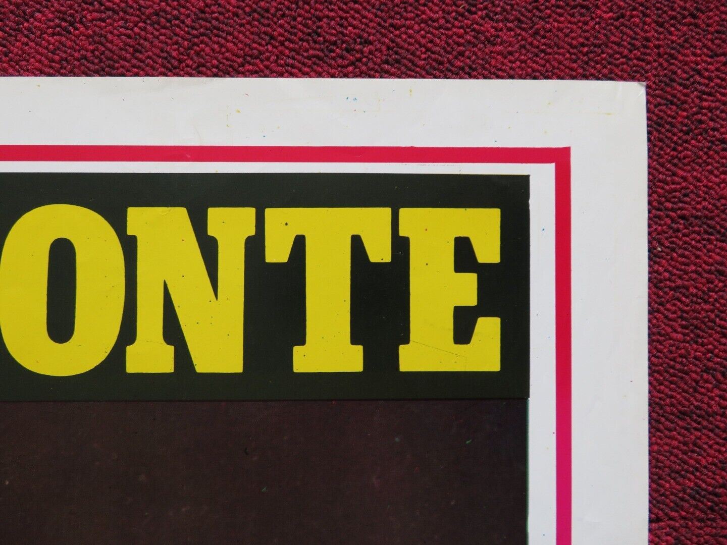 THREE CARD MONTE LEBANESE ROLLED POSTER RICHARD GABOURIE CHRIS LANGEVIN 1978 Movie posters