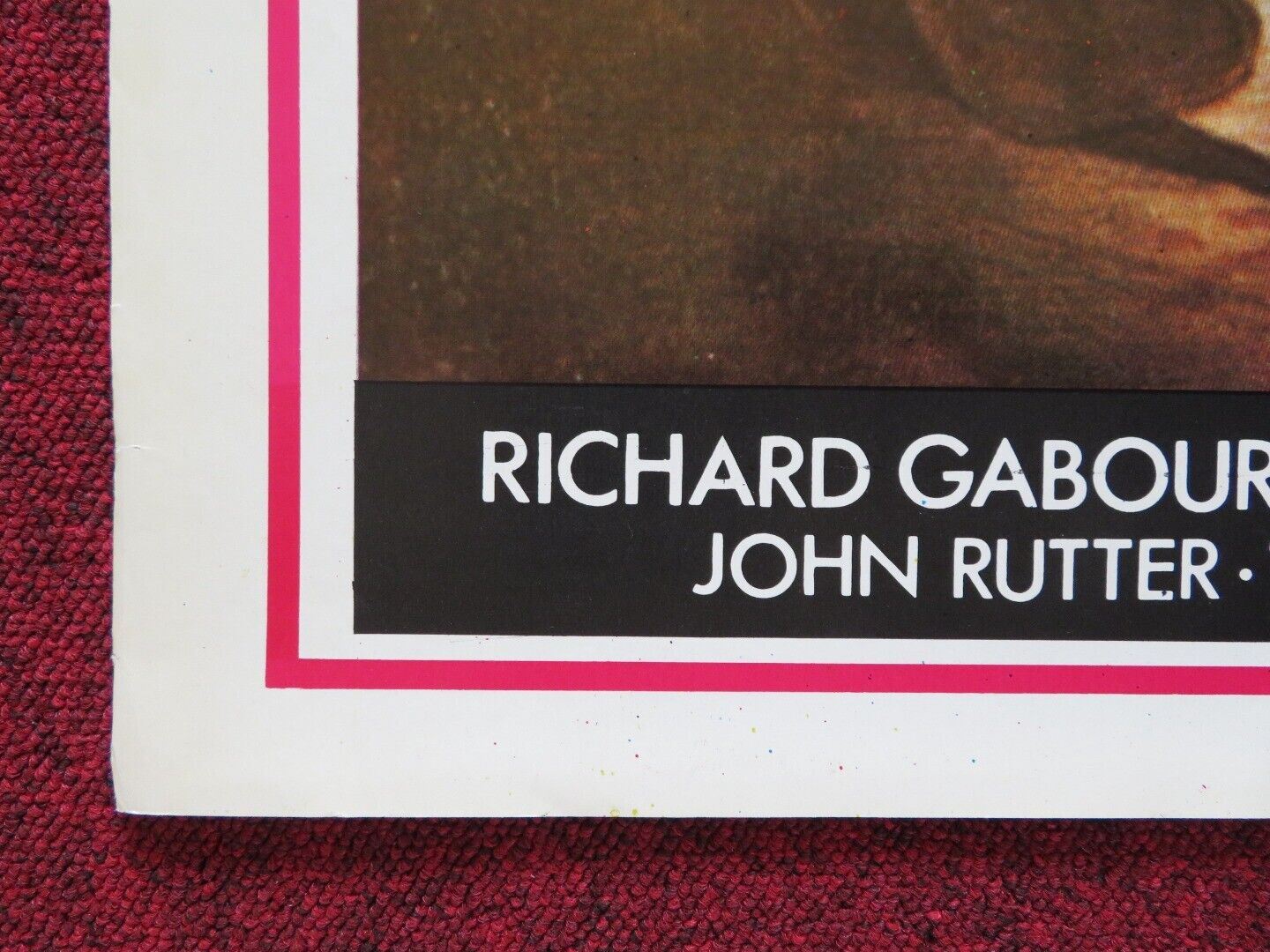 THREE CARD MONTE LEBANESE ROLLED POSTER RICHARD GABOURIE CHRIS LANGEVIN 1978 Movie posters