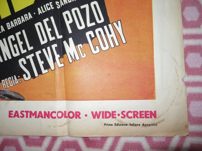 THREE DRILLED / Tre Per Uccidere ITALIAN 2 FOGLIO POSTER DEAN REED 1970 Movie posters