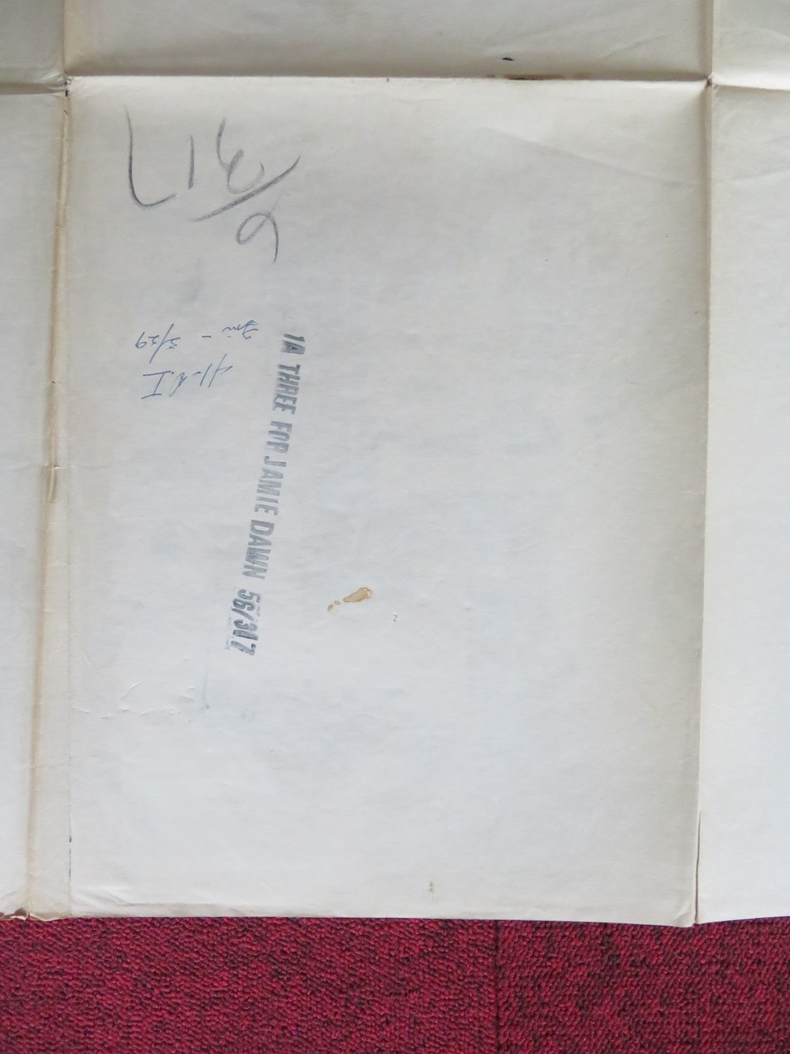 THREE FOR JAMIE DAWN FOLDED US ONE SHEET POSTER LARAINE DAY R. MONTALBAN 1956 Rendezvous Cinema Movie posters