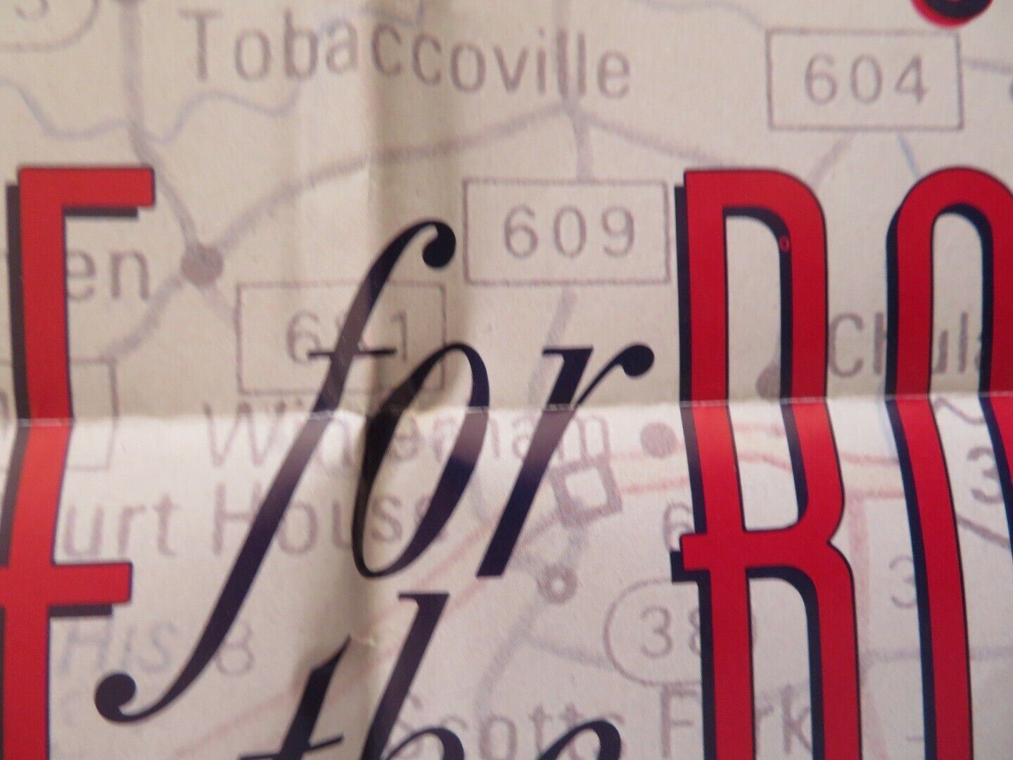 THREE FOR THE ROAD FOLDED US ONE SHEET POSTER KERRI GREEN CHARLIE SHEEN 1987 Movie posters