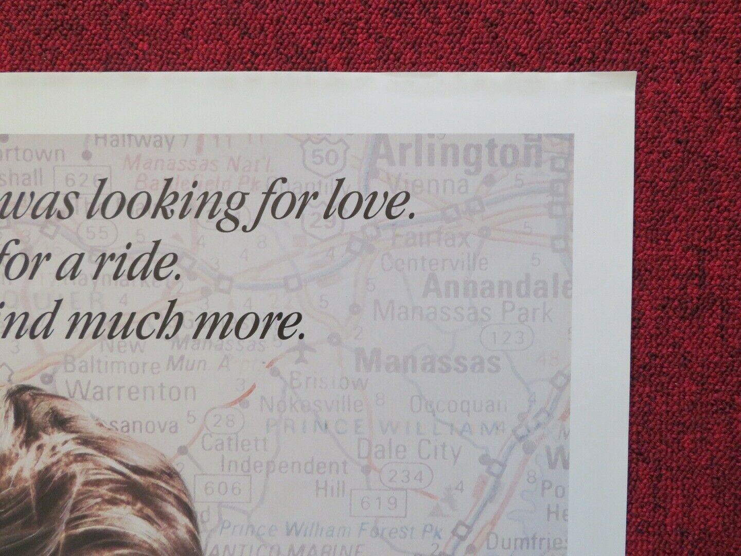 THREE FOR THE ROAD FOLDED US ONE SHEET POSTER KERRI GREEN CHARLIE SHEEN 1987 Movie posters