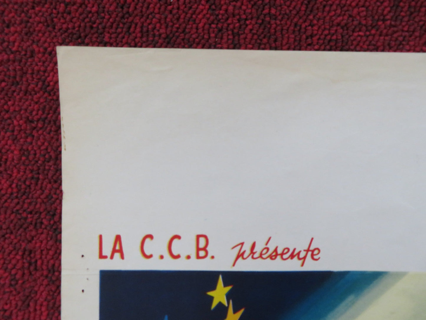 THREE FROM VARIETY BELGIUM POSTER INGRID ANDREE PETER PASETTI 1954 Rendezvous Cinema Movie posters