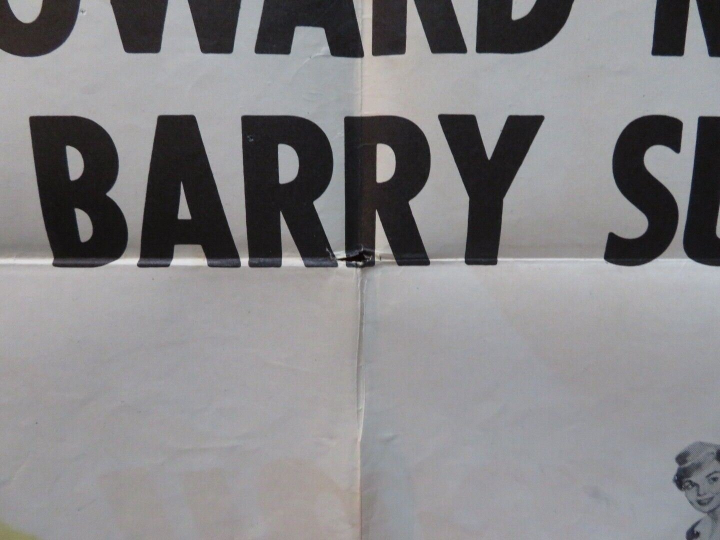 THREE GUYS NAMED MIKE FOLDED US ONE SHEET POSTER JANE WYMAN VAN JOHNSON 1951 Movie posters