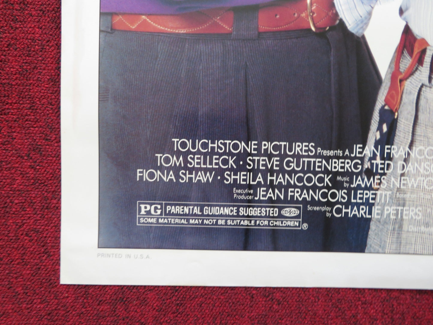 THREE MEN AND A LITTLE LADY FOLDED US ONE SHEET POSTER SELLECK DANSON 1990 Rendezvous Cinema Movie posters