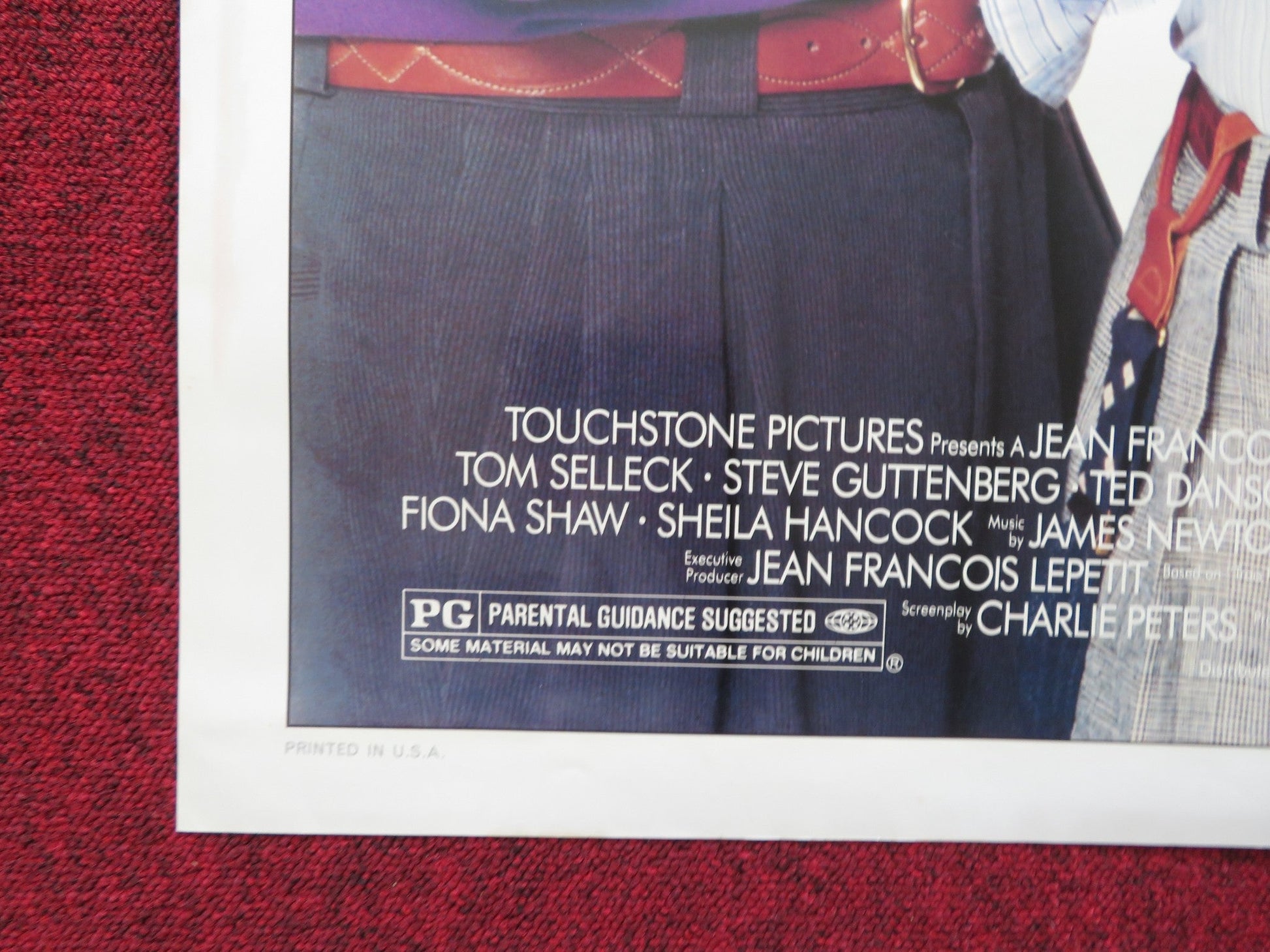 THREE MEN AND A LITTLE LADY FOLDED US ONE SHEET POSTER SELLECK DANSON 1990 Rendezvous Cinema Movie posters