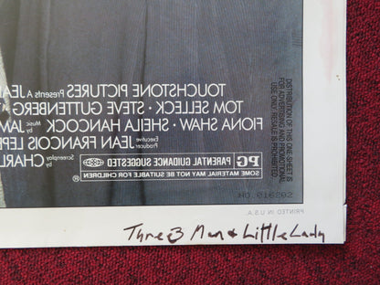 THREE MEN AND A LITTLE LADY FOLDED US ONE SHEET POSTER SELLECK DANSON 1990 Rendezvous Cinema Movie posters