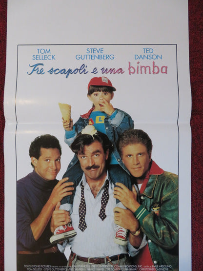 THREE MEN AND A LITTLE LADY ITALIAN LOCANDINA POSTER TOM SELLECK T. DANSON 1990 Rendezvous Cinema Movie posters