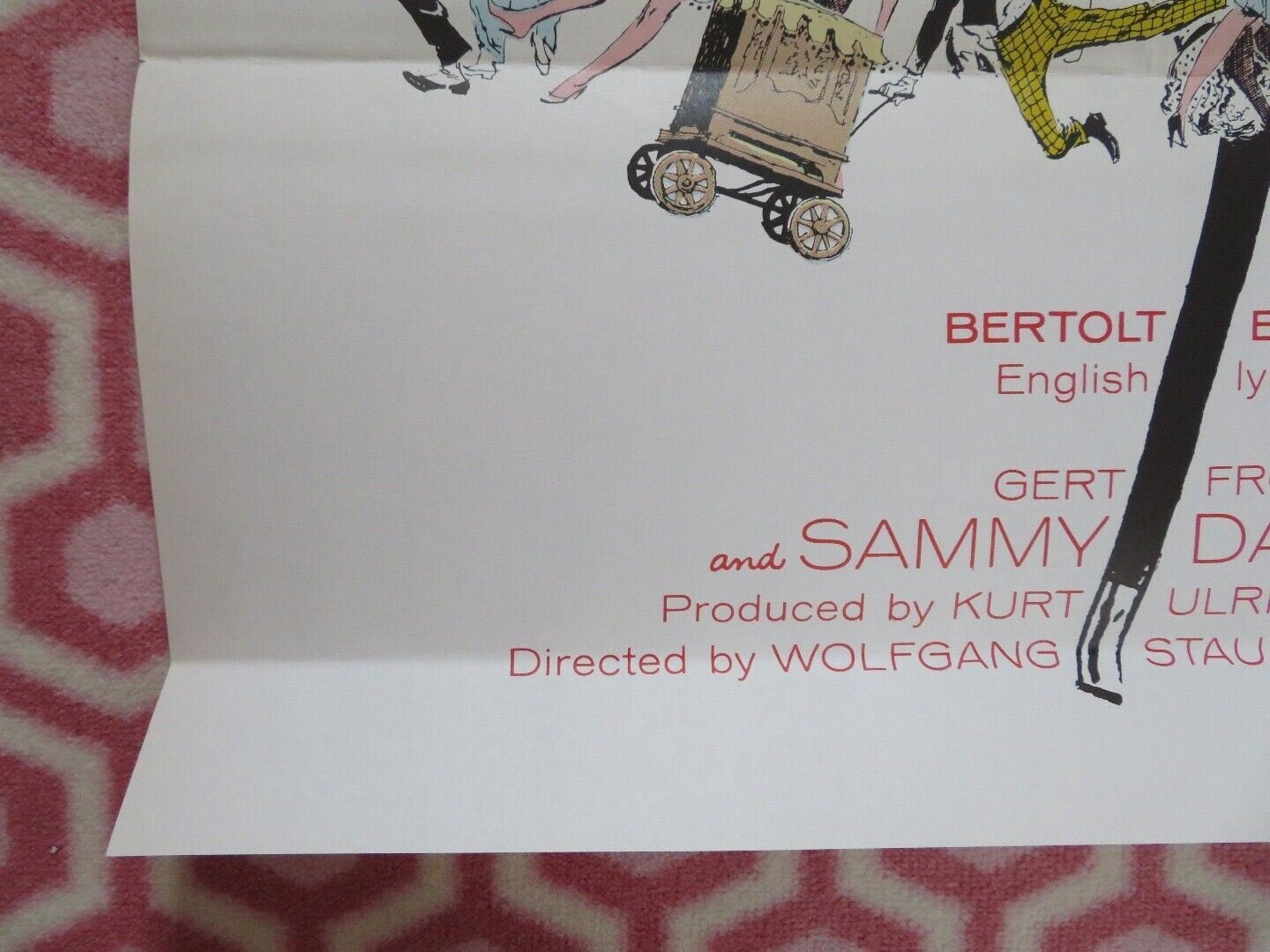 THREE PENNY OPERA US ONE SHEET POSTER CURD JURGENS 1963 Movie posters