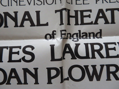 THREE SISTERS FOLDED US ONE SHEET POSTER ANTON CHECKHOV LAURENCE OLIVIER 1970 Movie posters