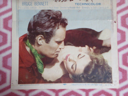 THREE VIOLENT PEOPLE US INSERT (14"x 36") POSTER CHARLES HESTON ANNE BAXTER 1956 Movie posters