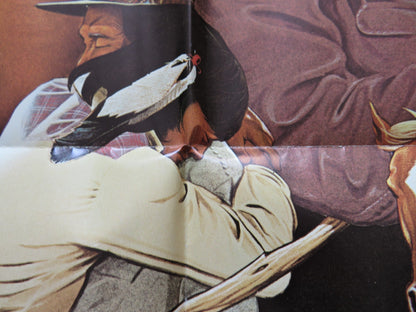 THREE WARRIORS FOLDED US ONE SHEET POSTER CHARLES WHITE EAGLE LOIS RED ELK 1977 Rendezvous Cinema Movie posters