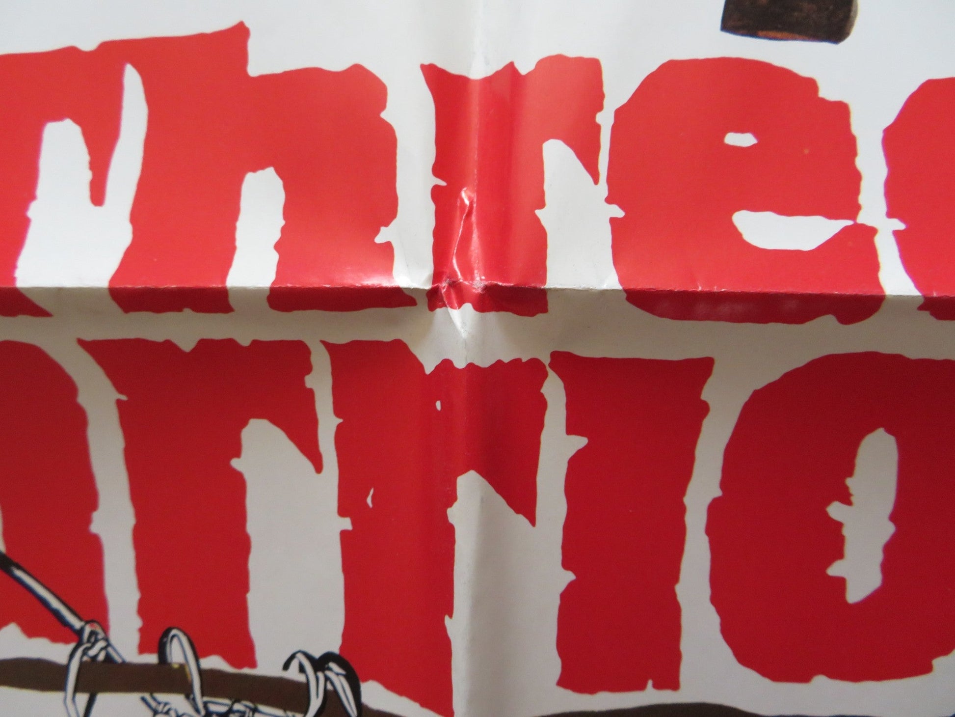 THREE WARRIORS FOLDED US ONE SHEET POSTER CHARLES WHITE EAGLE LOIS RED ELK 1977 Rendezvous Cinema Movie posters