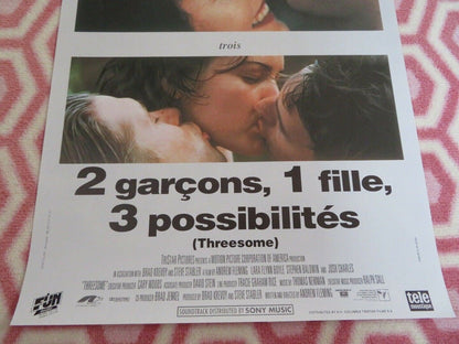 THREESOME BELGIUM (19.5"x 13") POSTER LARA FLYNN BOYLE STEPHEN BALDWIN 1994 Movie posters