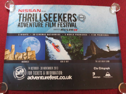 THRILL SEEKERS ADVENTURE FILM FESTIVAL UK QUAD (30"x 40") ROLLED POSTER 2013 Rendezvous Cinema Movie posters