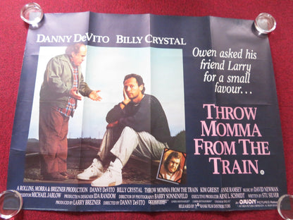 THROW MOMMA FROM THE TRAIN UK QUAD (30"x 40") ROLLED POSTER DANNY DEVITO 1987 Rendezvous Cinema Movie posters