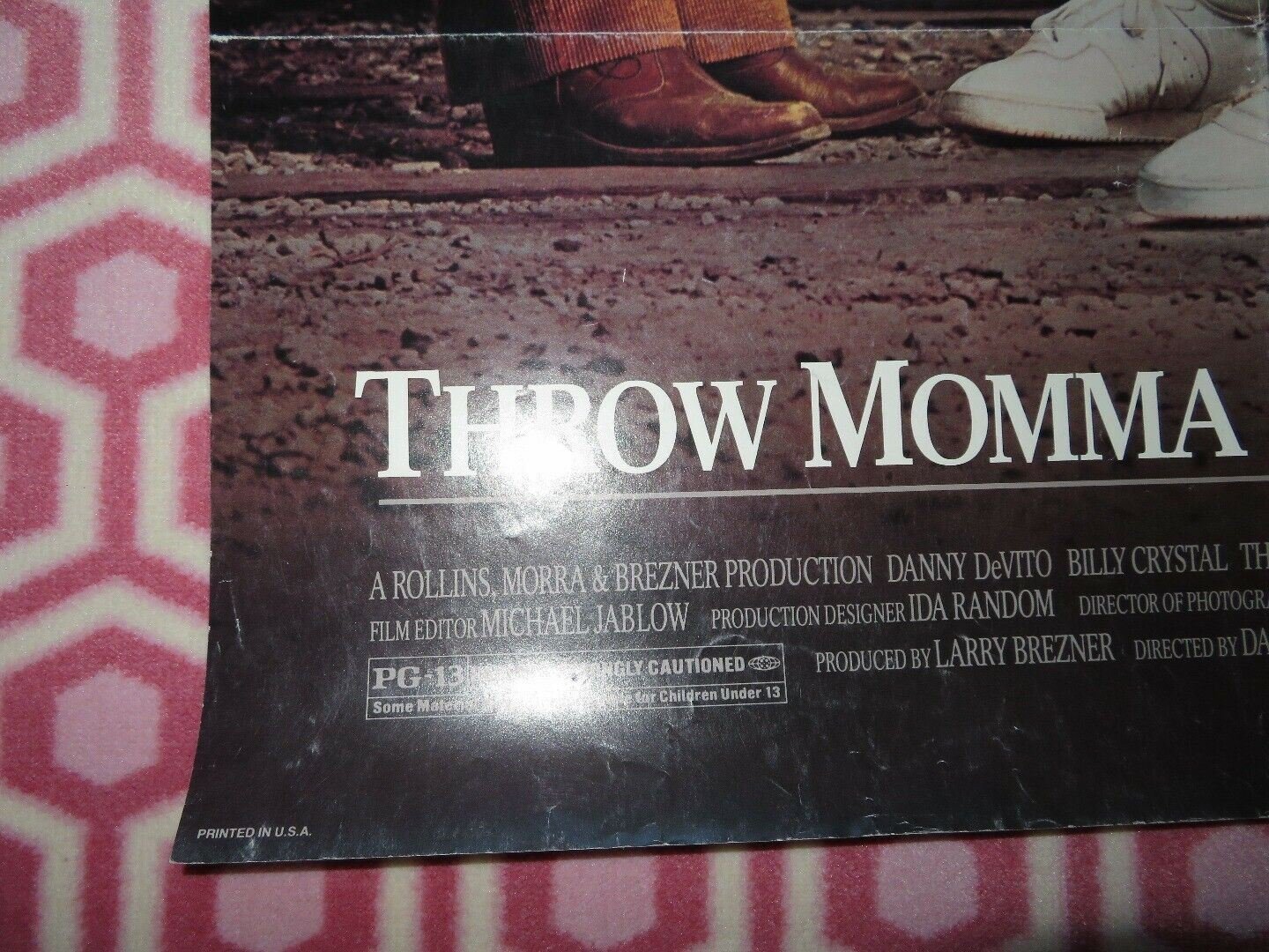 THROWN MOMMA FROM THE TRAIN US ONE SHEET POSTER DANNY DEVITO 1987 Rendezvous Cinema Movie posters