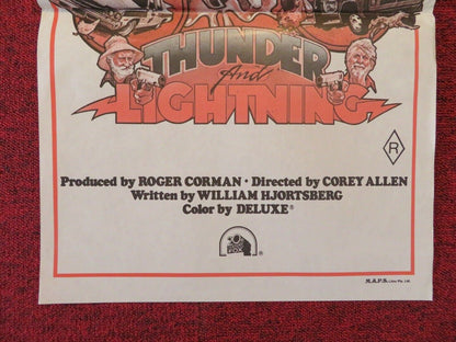 THUNDER AND LIGHTNING FOLDED AUSTRALIAN DAYBILL POSTER Sterling Holloway 1977 Movie posters