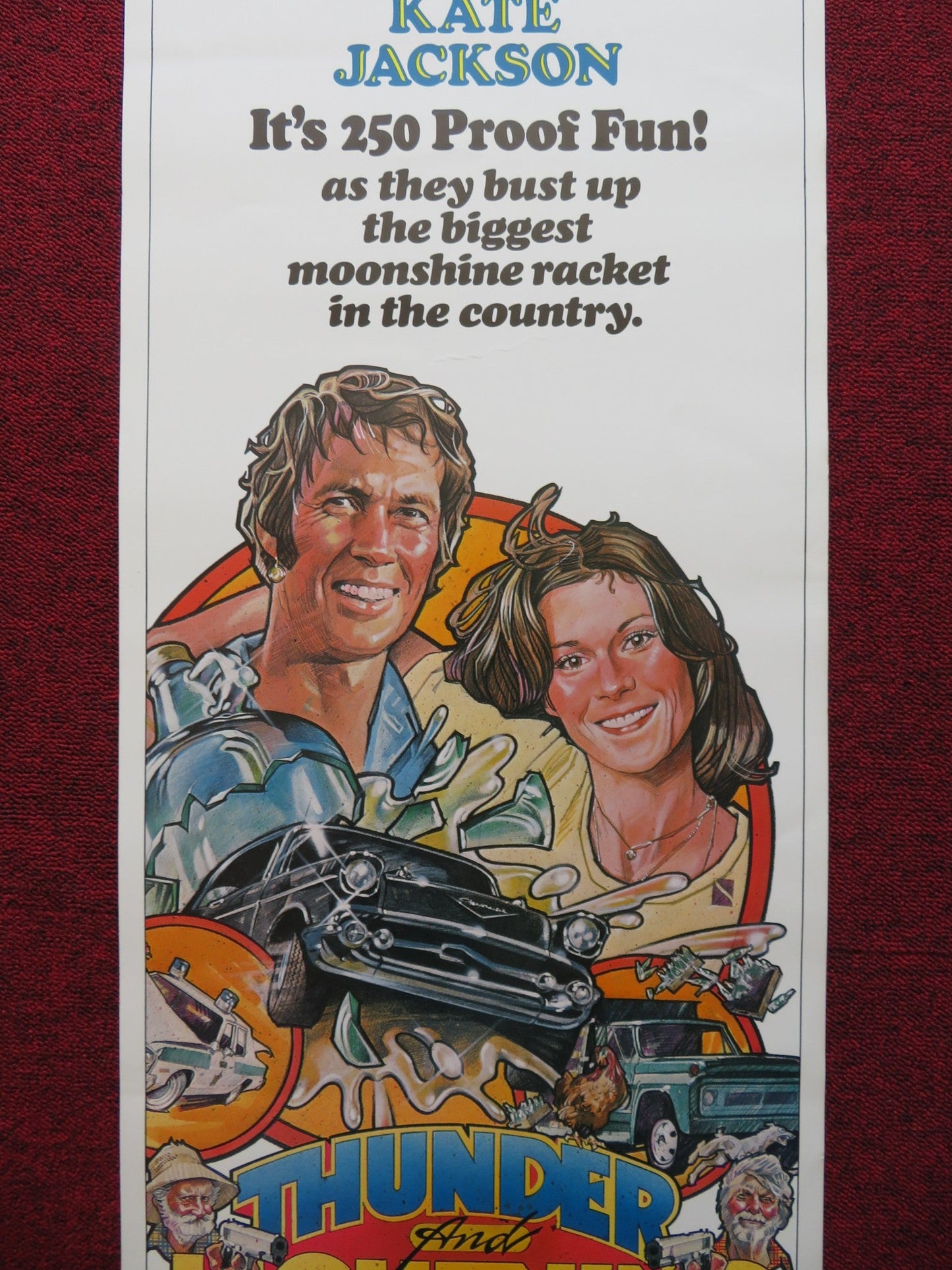 THUNDER AND LIGHTNING US INSERT (14"x 36") POSTER DAVID CARRADINE K.JACKSON 1977 Rendezvous Cinema Movie posters