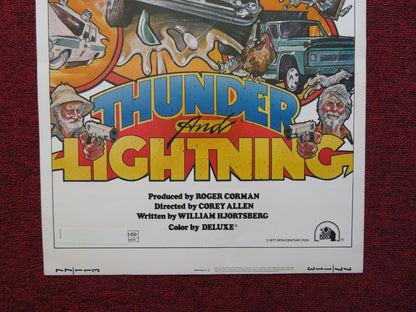 THUNDER AND LIGHTNING US INSERT (14"x 36") POSTER DAVID CARRADINE K.JACKSON 1977 Rendezvous Cinema Movie posters
