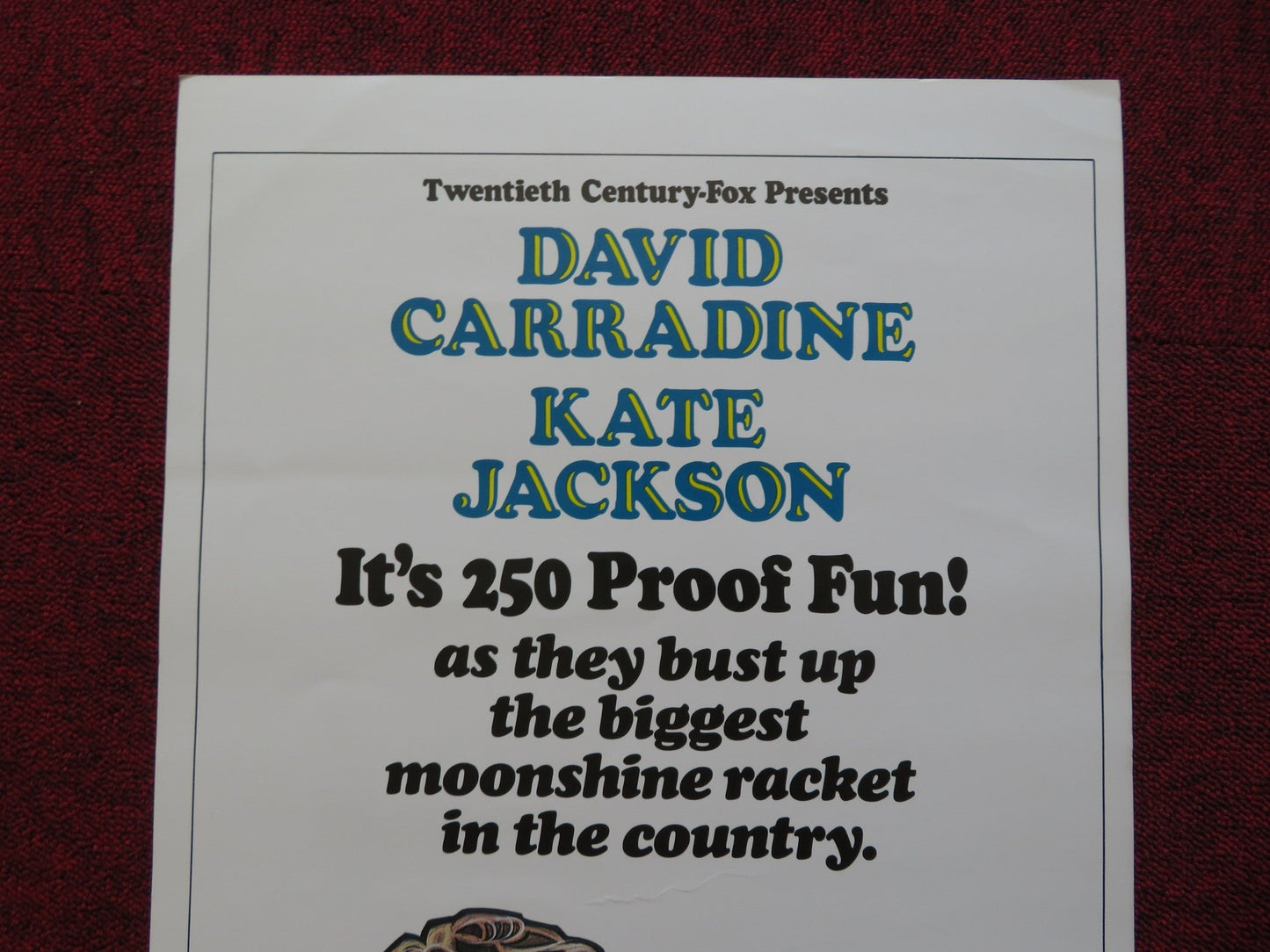 THUNDER AND LIGHTNING US INSERT (14"x 36") POSTER DAVID CARRADINE K.JACKSON 1977 Rendezvous Cinema Movie posters
