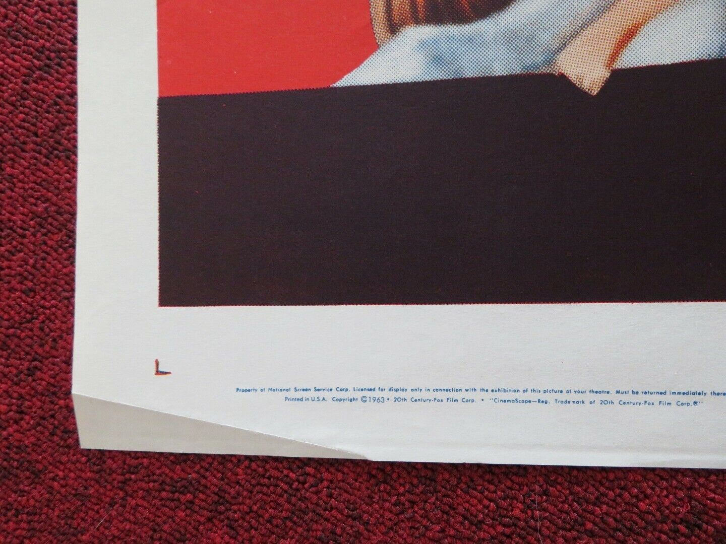 THUNDER ISLAND FOLDED US ONE SHEET POSTER GENE NELSON FAY SPAIN 1963 Movie posters