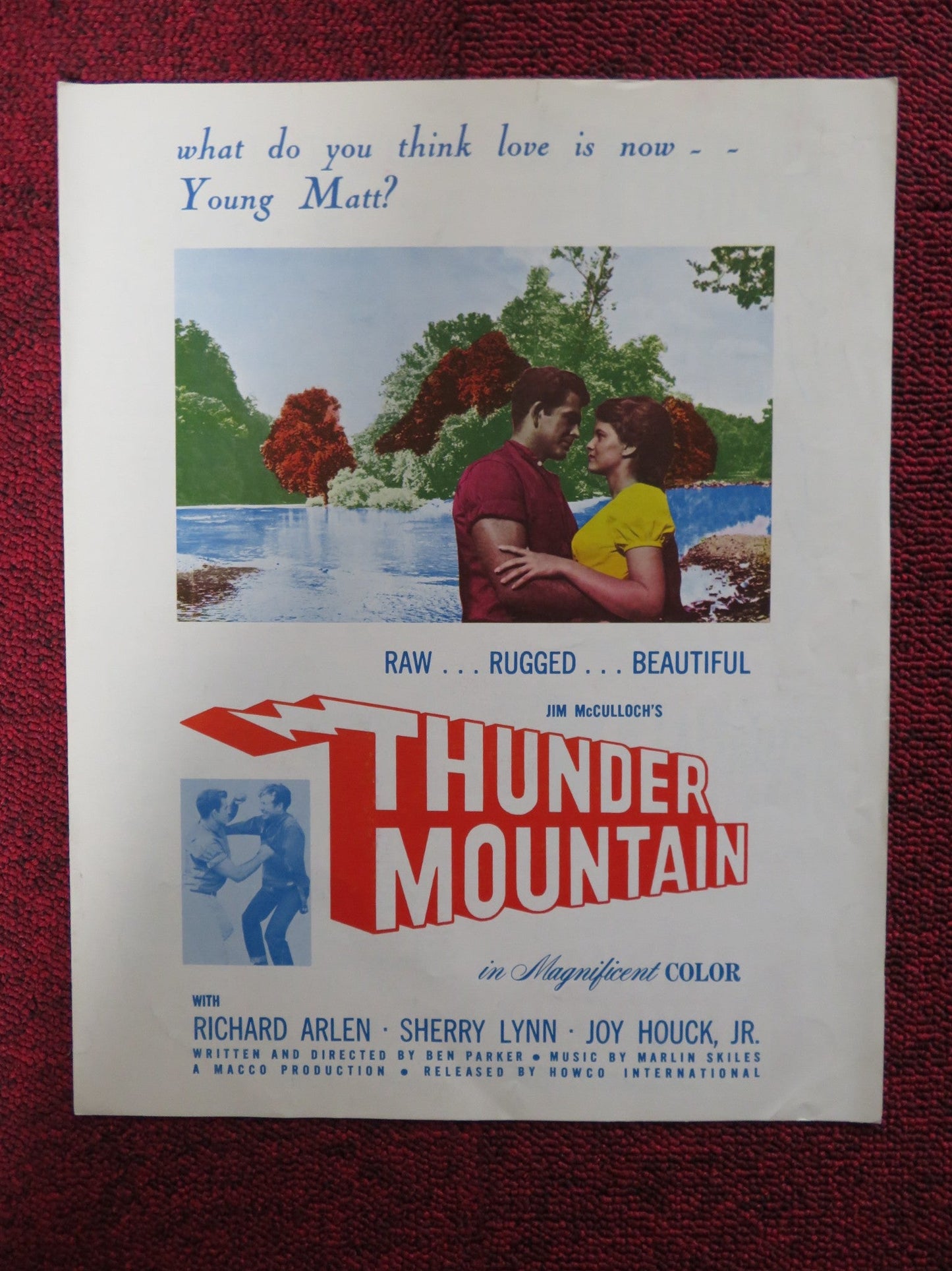 THUNDER MOUNTAIN / THE SHEPHERD OF THE HILLS - PRESSBOOK UNCUT HOWCO INT. 1964 Rendezvous Cinema Movie posters
