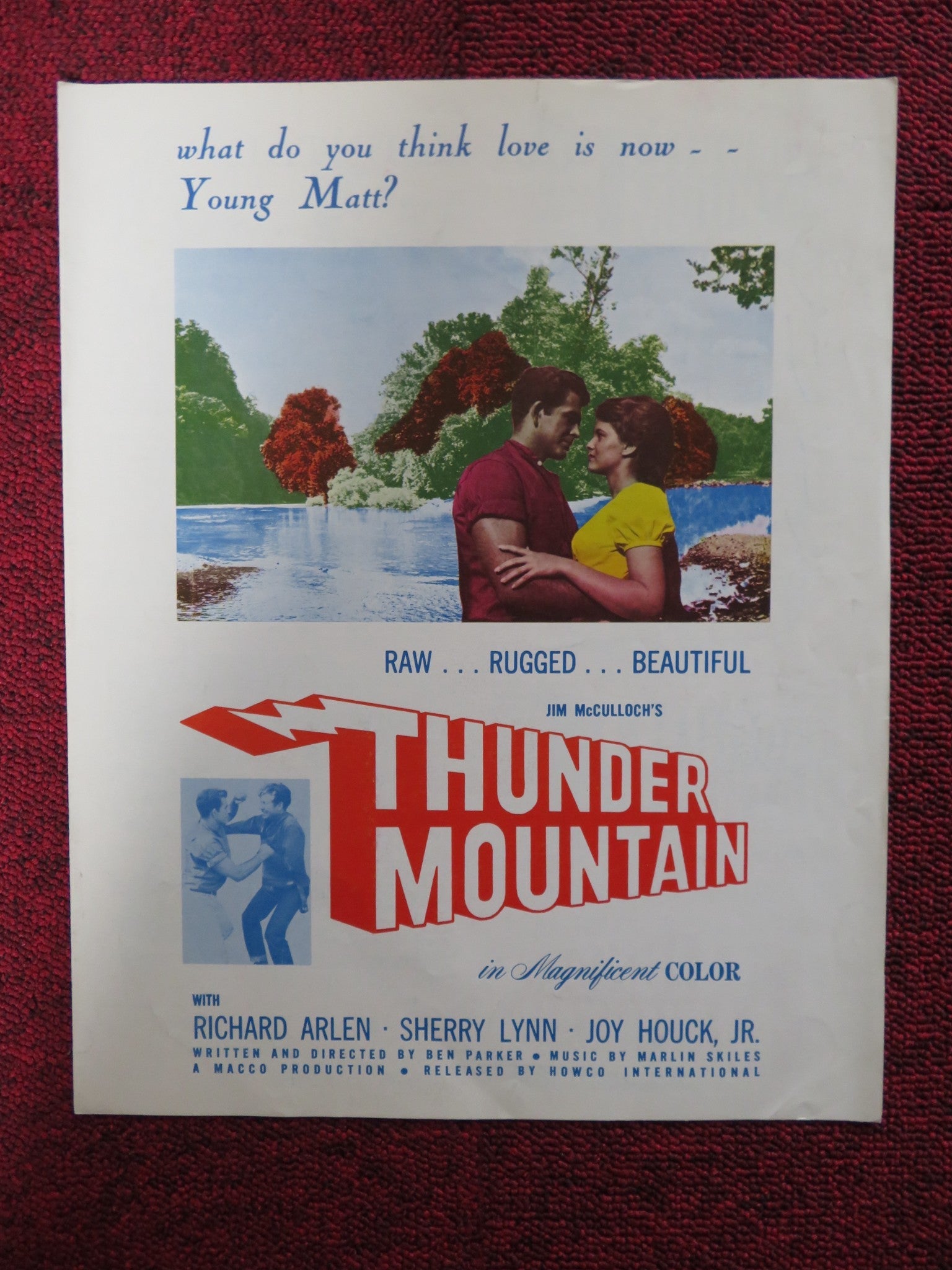 THUNDER MOUNTAIN / THE SHEPHERD OF THE HILLS - PRESSBOOK UNCUT HOWCO INT. 1964 Rendezvous Cinema Movie posters