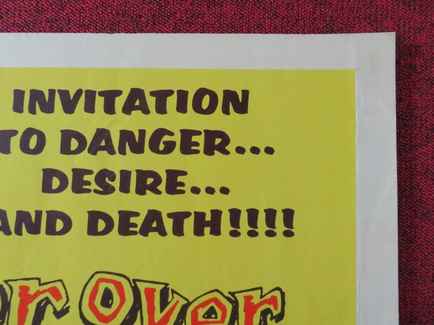 THUNDER OVER TANGIER US HALF SHEET (22"x 28") POSTER ROBERT HUTTON 1957 Movie posters