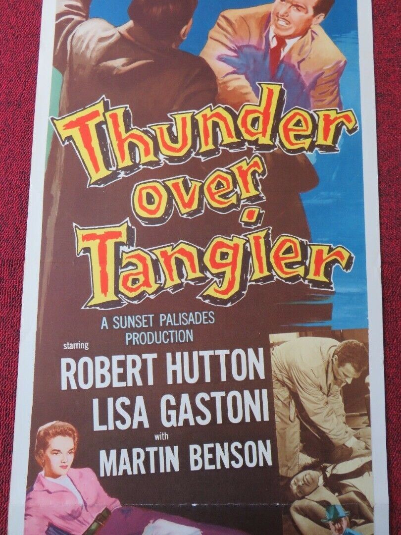 THUNDER OVER TANGIER US INSERT (14"x 36") POSTER ROBERT HUTTON 1957 Movie posters