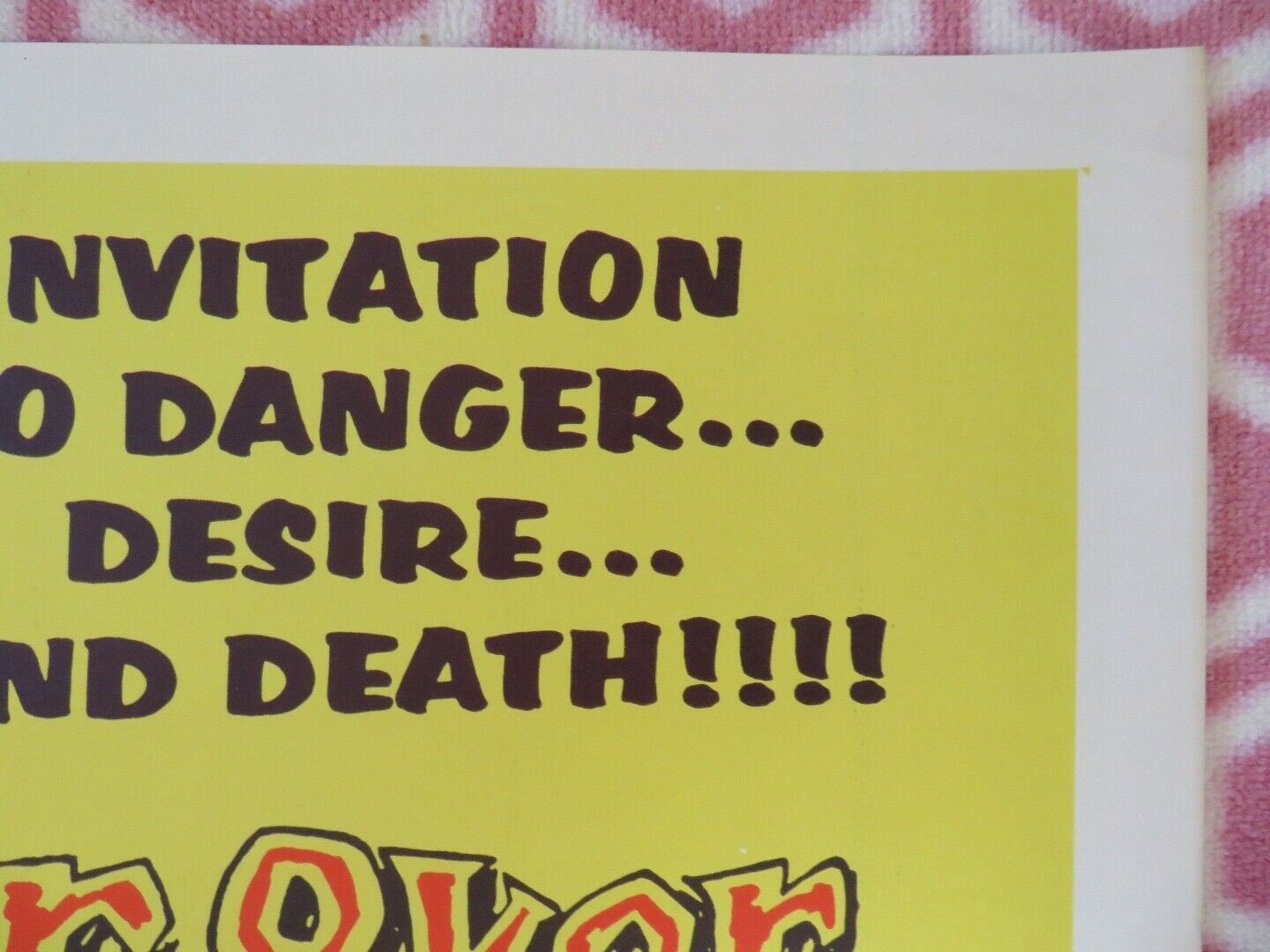 THUNDER, OVER TANGLER US HALF SHEET (22"x 28") POSTER ROBERT HUTTON 1957 Movie posters